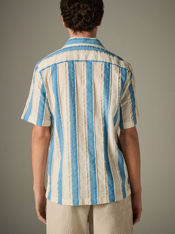 Next Regular fit Button Up Shirt in Blue