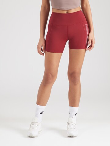 NIKE - Skinny Pantalón deportivo 'ONE' en rojo: frente