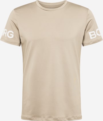 BJÖRN BORG Performance Shirt in Green: front