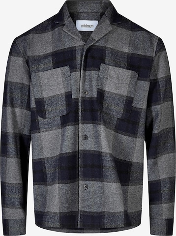 minimum Regular fit Overhemd 'LAUREL' in Grijs: voorkant