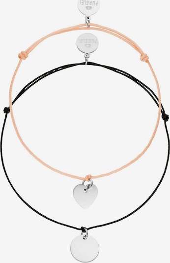 PURELEI Bracelet 'Fate' en 26 en rose ancienne / noir / argent, Vue avec produit