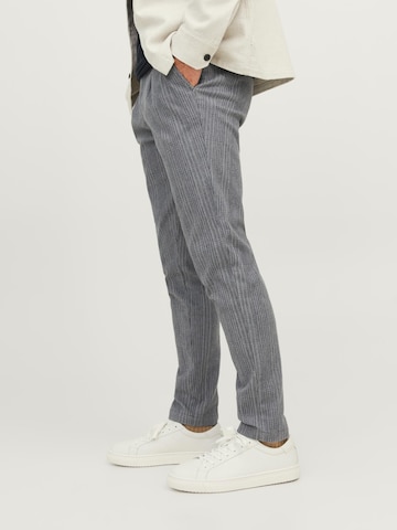 JACK & JONES Tapered Pleat-front trousers 'Ace Harvey' in Grey