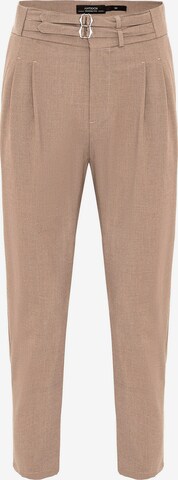 Loosefit Pantalon à pince Antioch en marron : devant