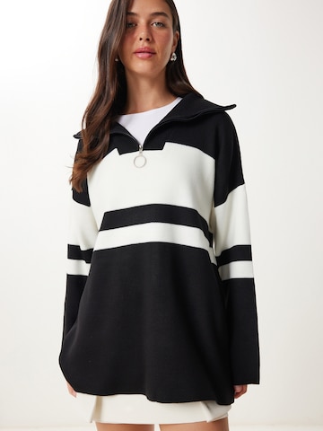 Pull-over Happiness İstanbul en noir : devant