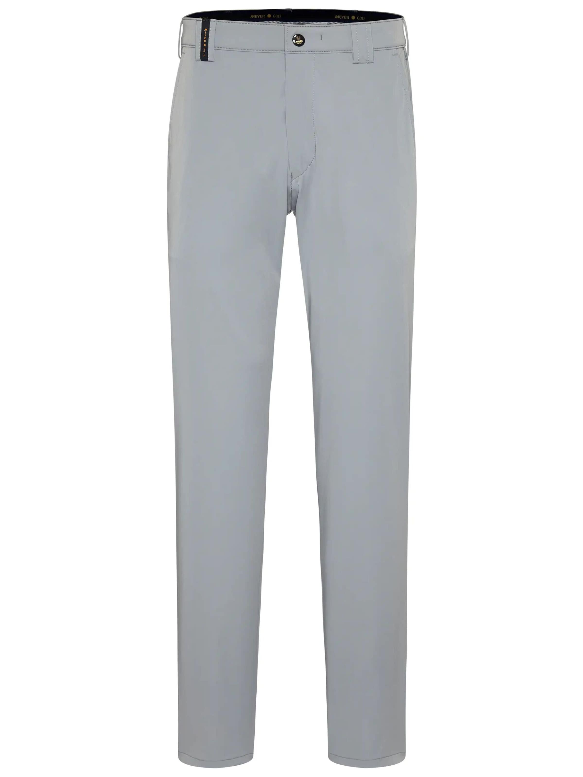 MEYER Slimfit Chino 'Augusta' in Grijs: voorkant