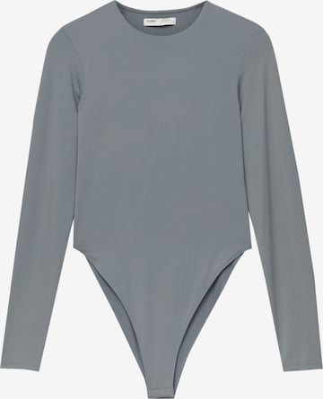 Pull&Bear Shirt bodysuit in Grey: front