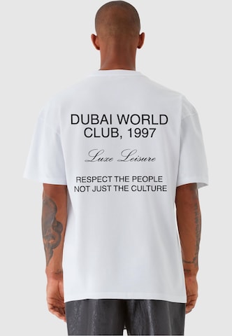 9N1M SENSE Shirt 'Dubai World' in Wit: voorkant