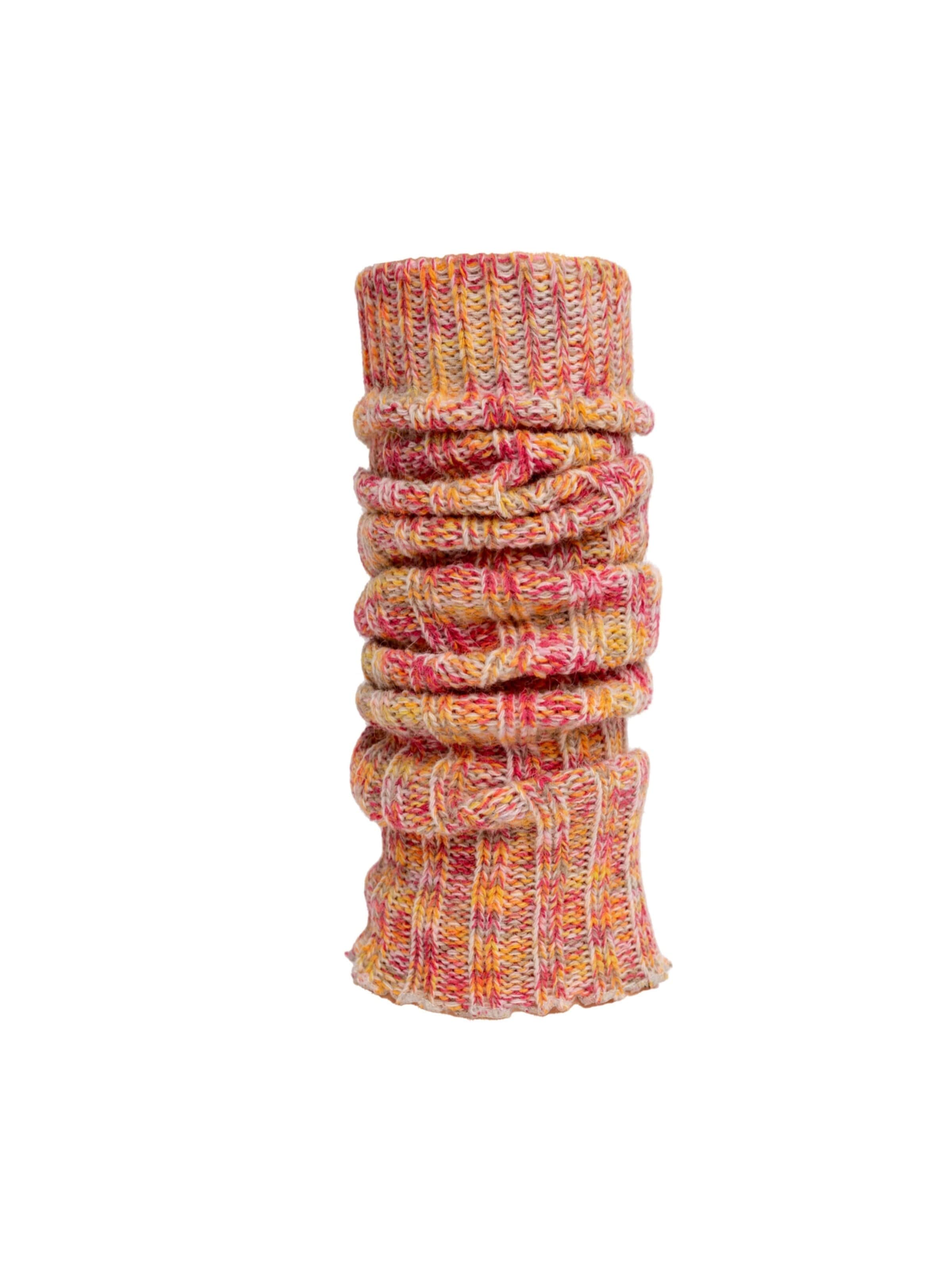 HomeOfSocks Leg Warmers 'S-208' in Yellow: front