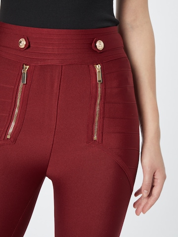 Karen Millen Skinny Spodnie w kolorze czerwony
