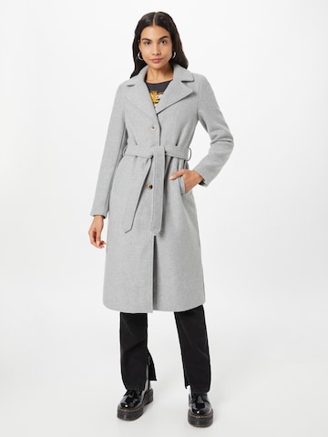 PIECES Between-Seasons Coat 'Josie' in Grey: front
