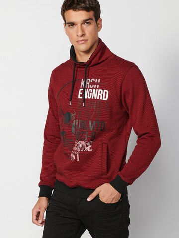 Sweat-shirt KOROSHI en rouge : devant