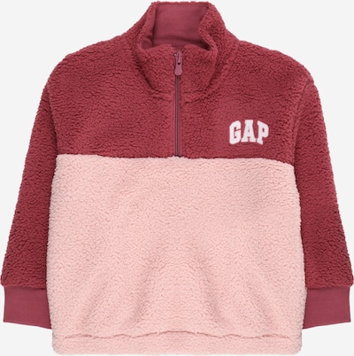 GAP Sweatshirt 'V-SHERPA LOGO QZ' in Pink / Burgundy / White, Item view
