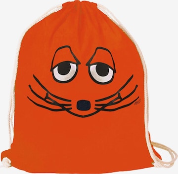 LOGOSHIRT Turnbeutel 'Maus - Gesicht' in Orange: Vorderseite