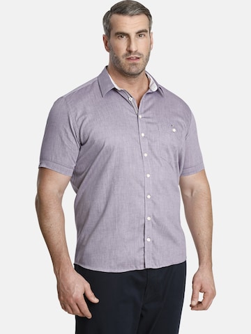 Coupe regular Chemise 'Yven' Charles Colby en violet : devant