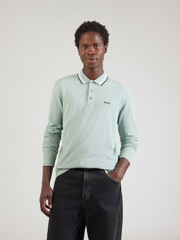 BOSS Shirt 'Plisy' in Green: front