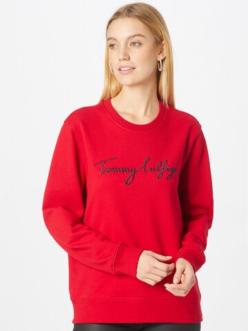 TOMMY HILFIGER Sweatshirt in Rood: voorkant