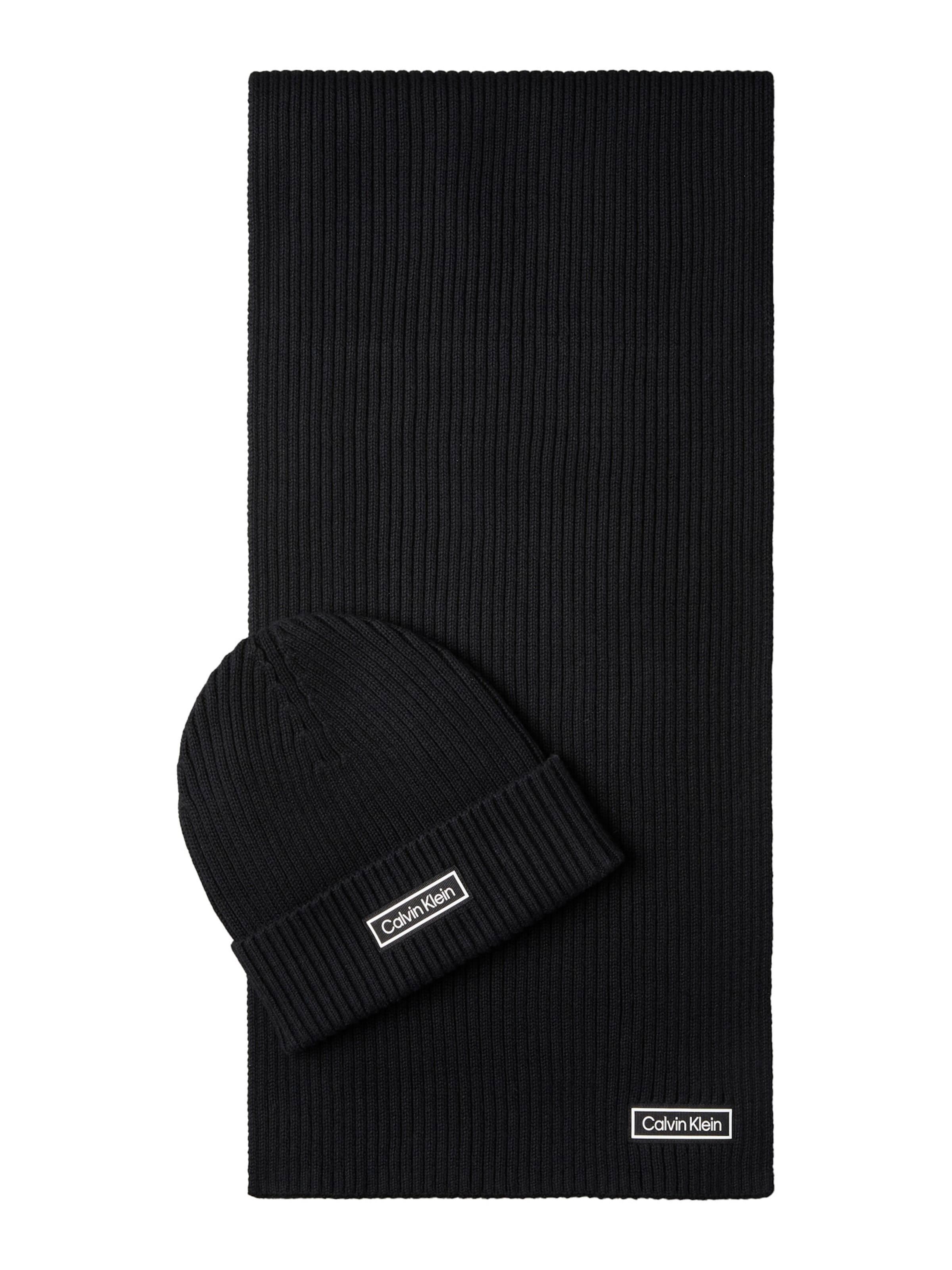 Bonnet Calvin Klein en noir : devant