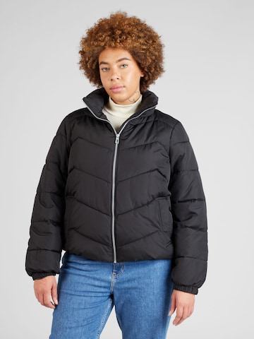Vero Moda Curve Between-Season Jacket 'LIGA' in Black: front