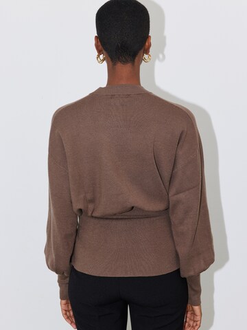 LeGer by Lena Gercke Sweater 'Lana' in Brown: back