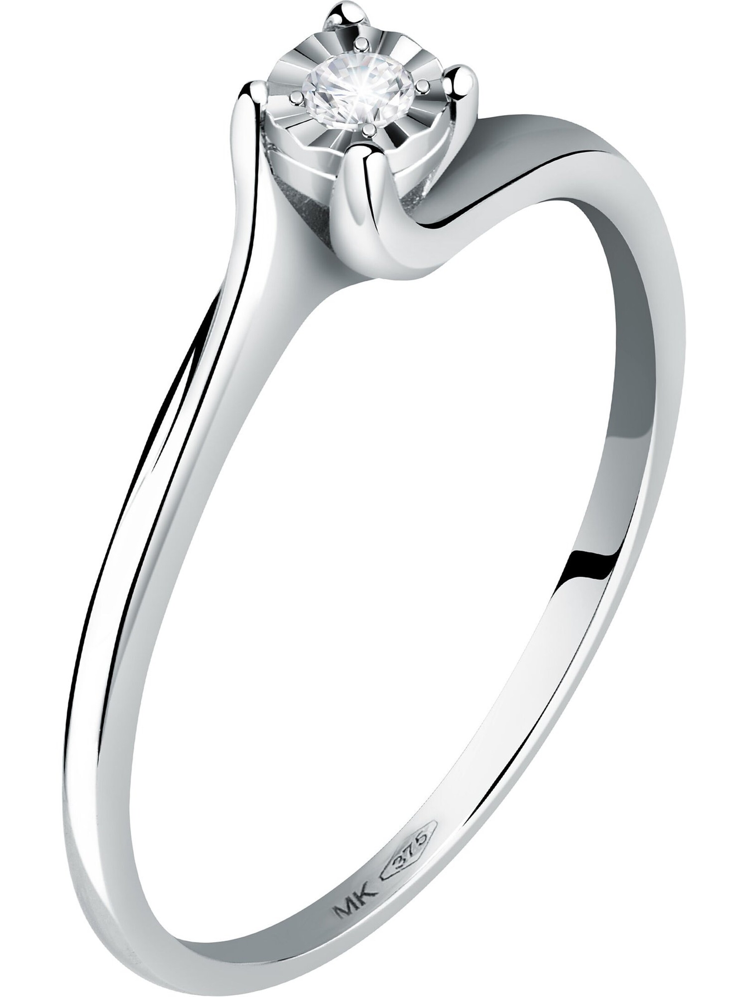 CHRIST Ring in Weiß: Vorderseite