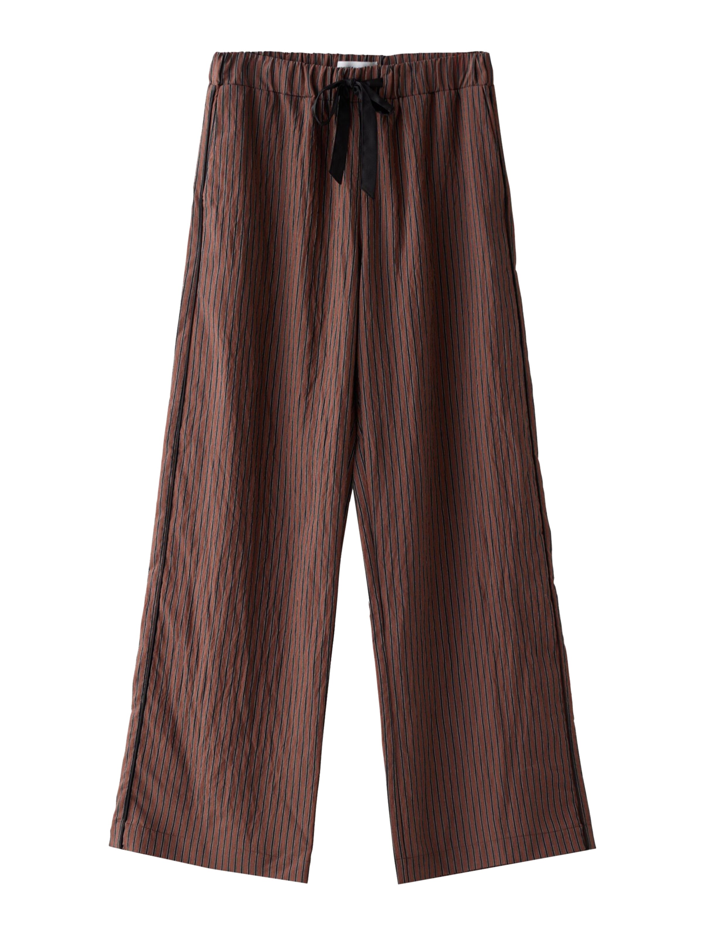 Bershka Byxa i marinblå / brun / vit, Produktvy