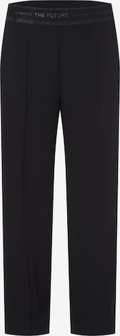 Cambio Pleat-Front Pants 'Cameron' in Black: front