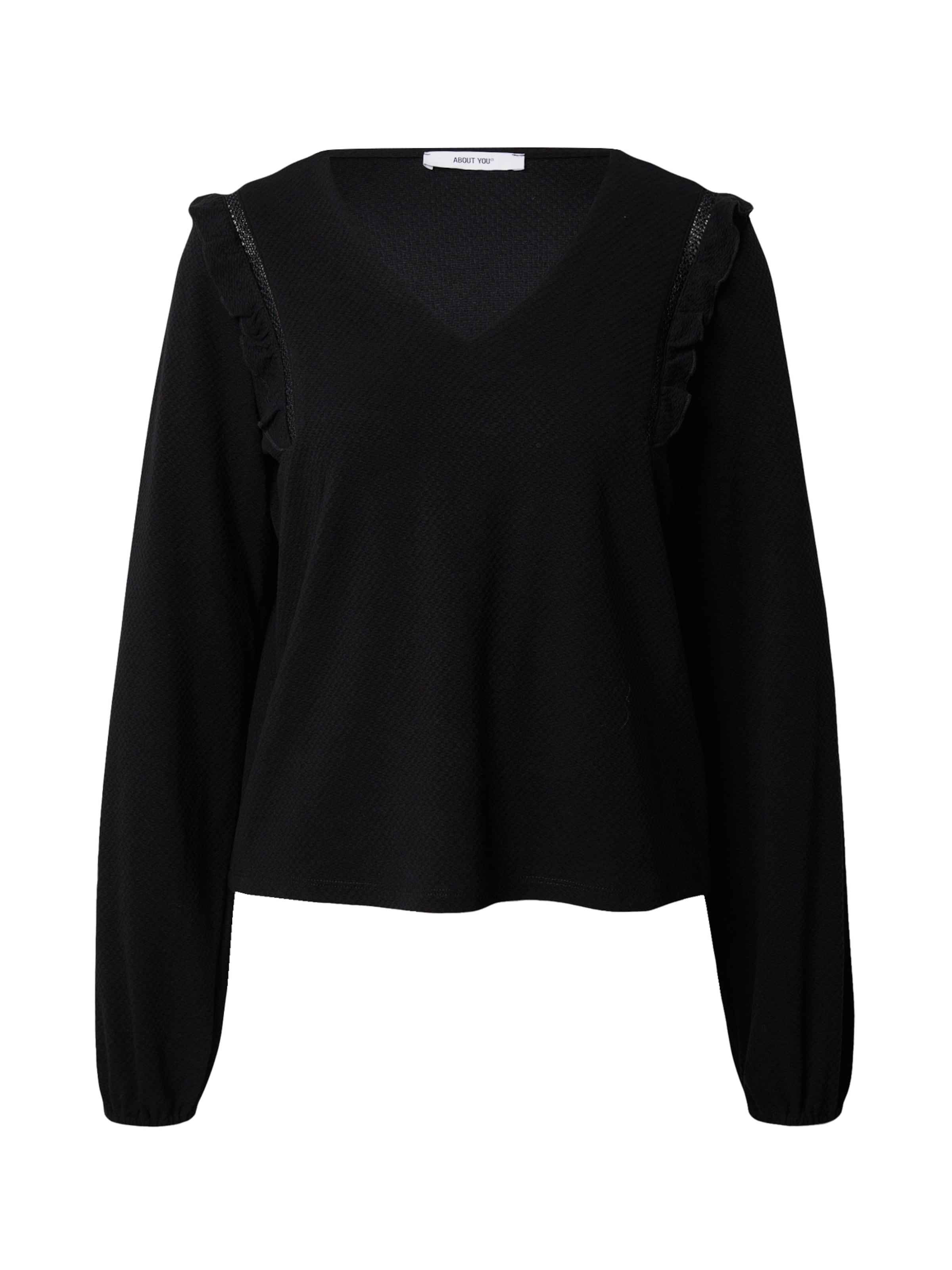 ABOUT YOU Μπλουζάκι 'Corinna' σε μαύρο: μπροστά