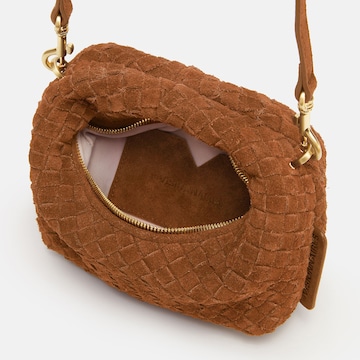 Les Visionnaires Handbag 'Greta Micro weave' in Brown