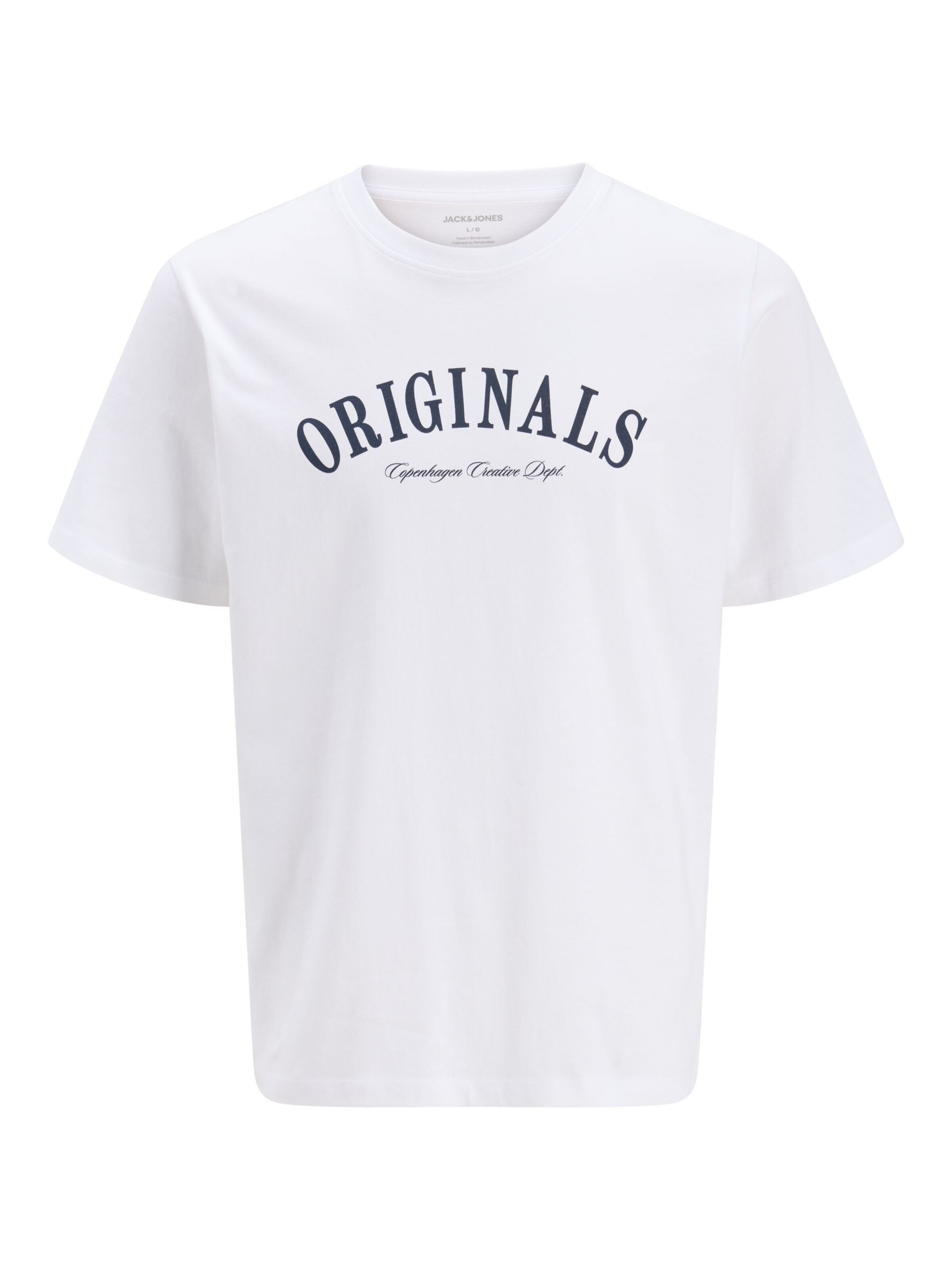 JACK & JONES Shirt in Wit: voorkant