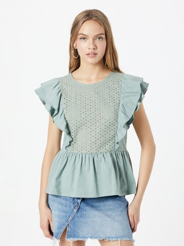 GAP Blouse 'EYELET' in Green: front