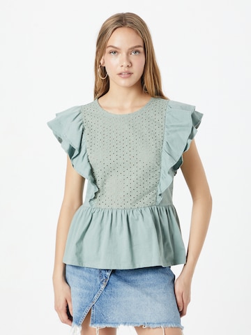 GAP Blouse 'EYELET' in Groen: voorkant