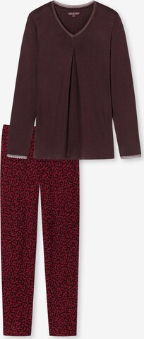 SCHIESSER Pajama in Red: front