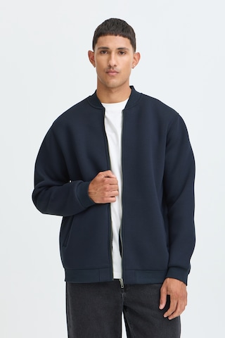 BLEND - Sudadera con cremallera 'BHKEIRAN SCUBA' en azul: frente