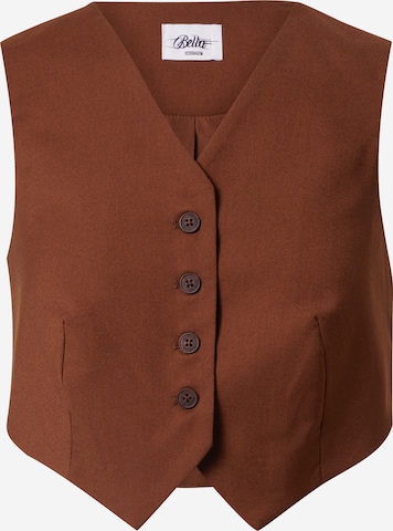 Bella x ABOUT YOU Suit Vest 'Josefina' in Brown: front