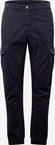 GUESS Tapered Cargobroek 'NEW KOMBAT' in Blauw: voorkant