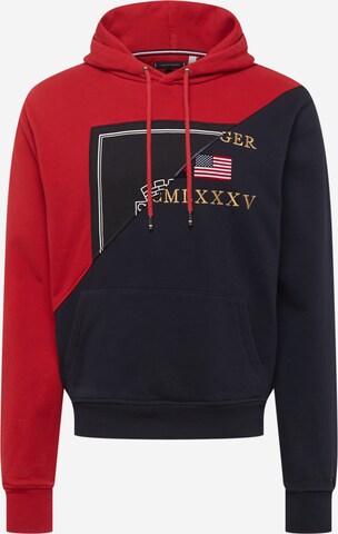 Tommy Jeans Sweatshirt & Sweatjacke, värv punane: eest vaates