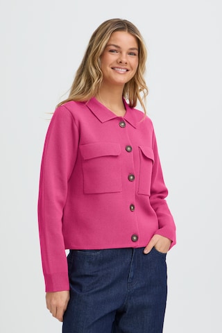 Veste de survêtement Fransa en rose : devant