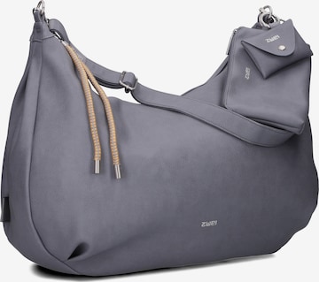 ZWEI Schultertasche 'LOLA' in Blau: Vorderseite