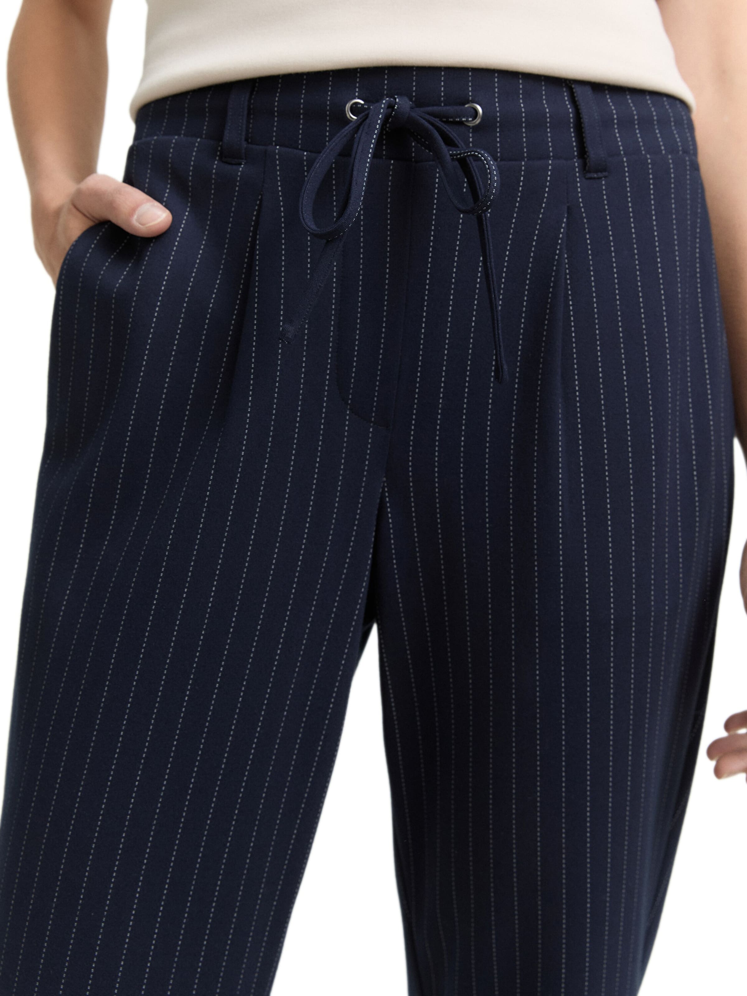 TOM TAILOR Regular Laskoshousut värissä sininen