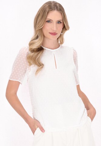 DreiMaster KlassikBluza 'Classic Look' - bijela boja: prednji dio