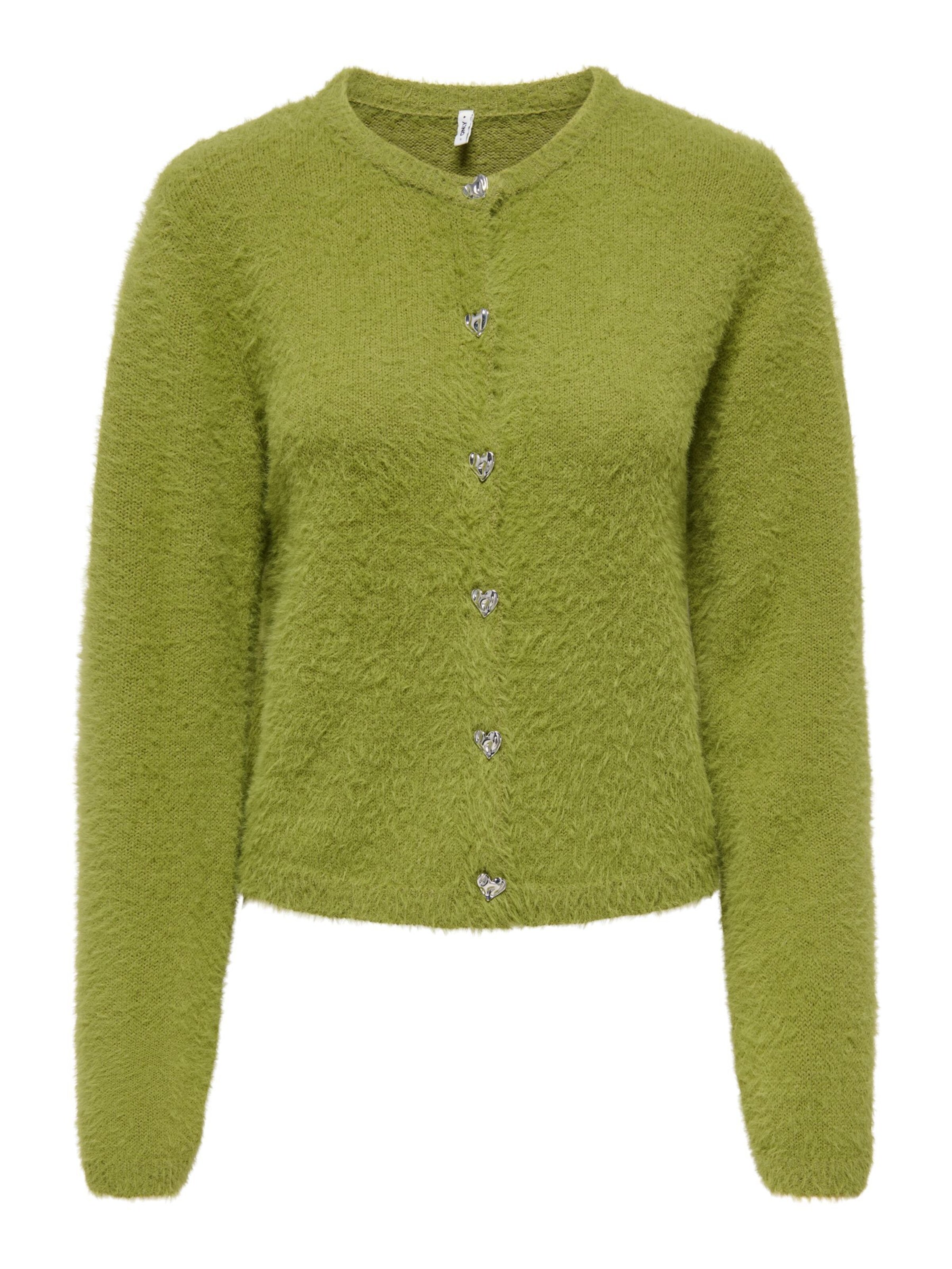 ONLY Knit cardigan 'KERRY' in Green: front