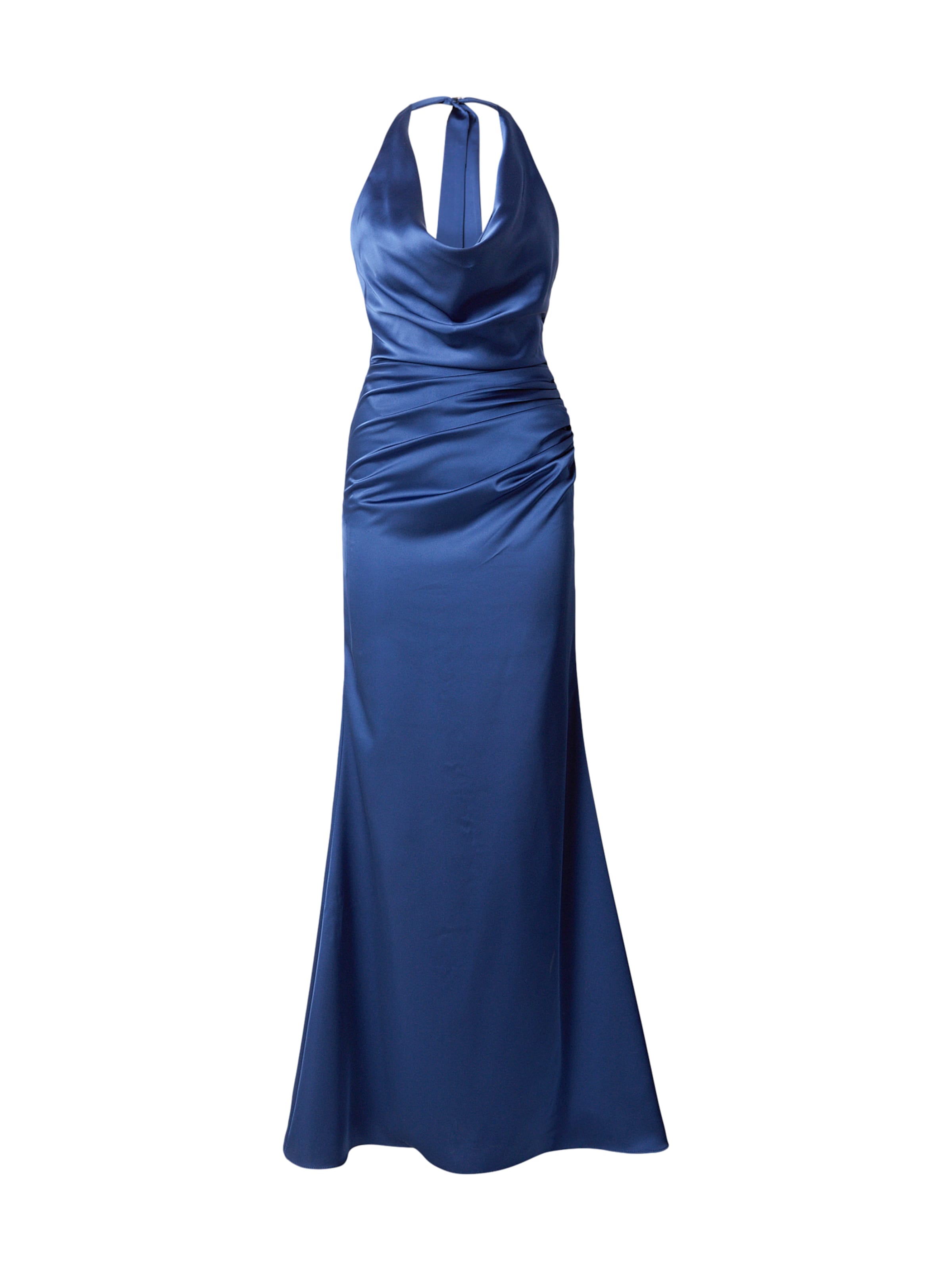 mascara - Vestido de noche en azul: frente