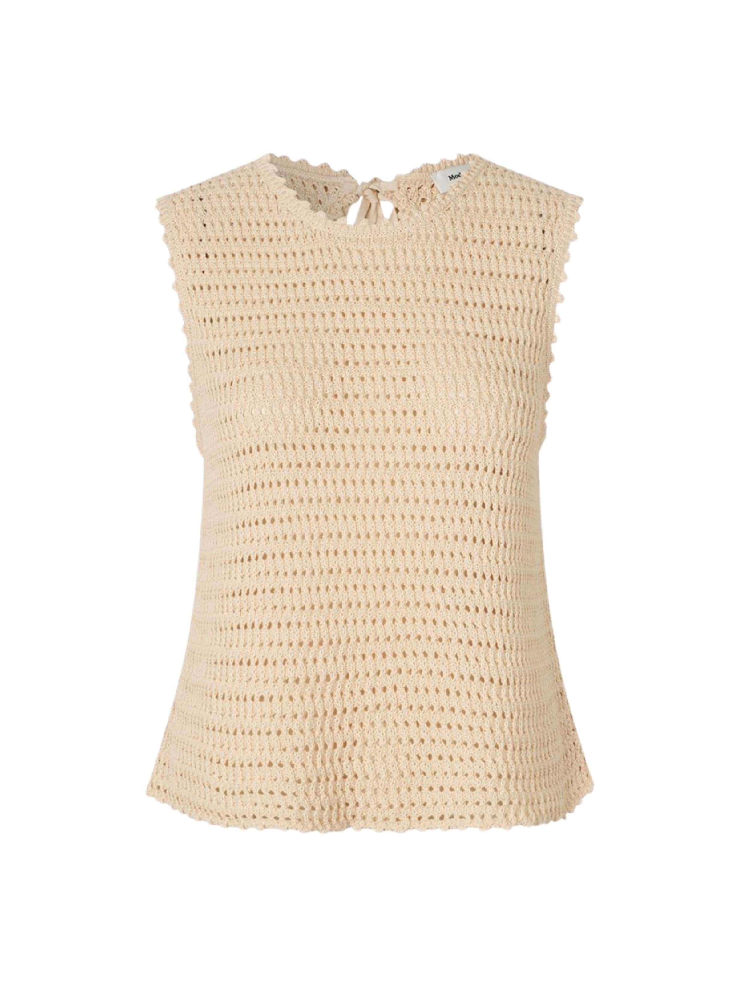 modström Top ' MieMD ' in Beige: voorkant