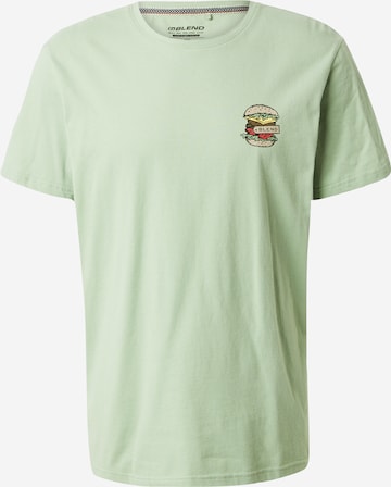 T-Shirt BLEND en vert : devant