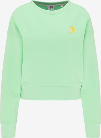 Sweat-shirt MYMO en vert : devant