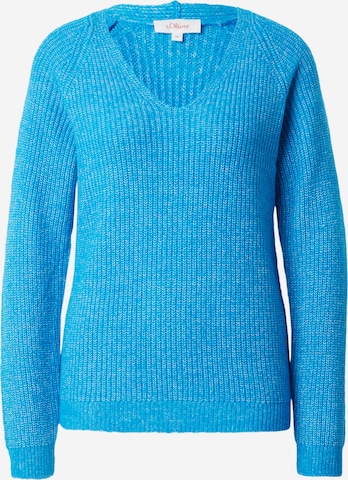 s.Oliver Pullover in Blau: Vorderseite