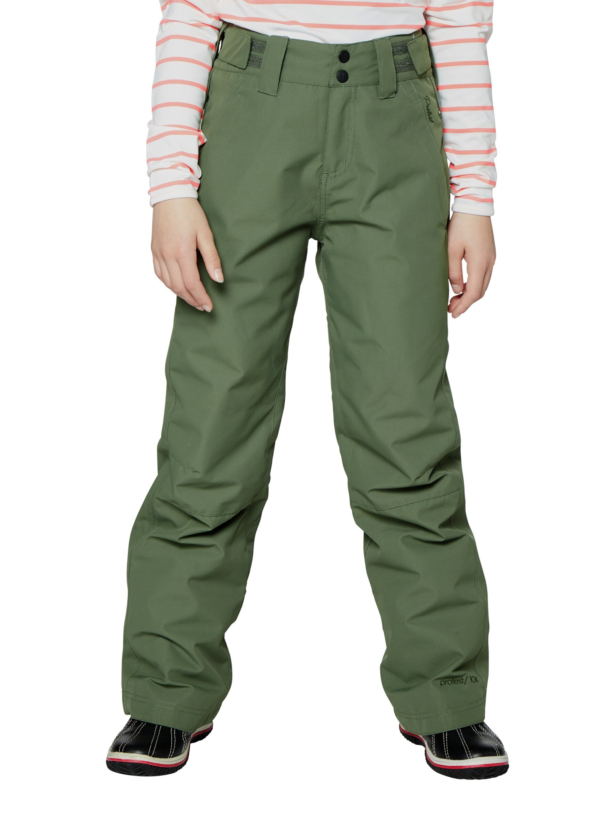 PROTEST Slim fit Workout Pants 'JACKIE JR' in Green: front