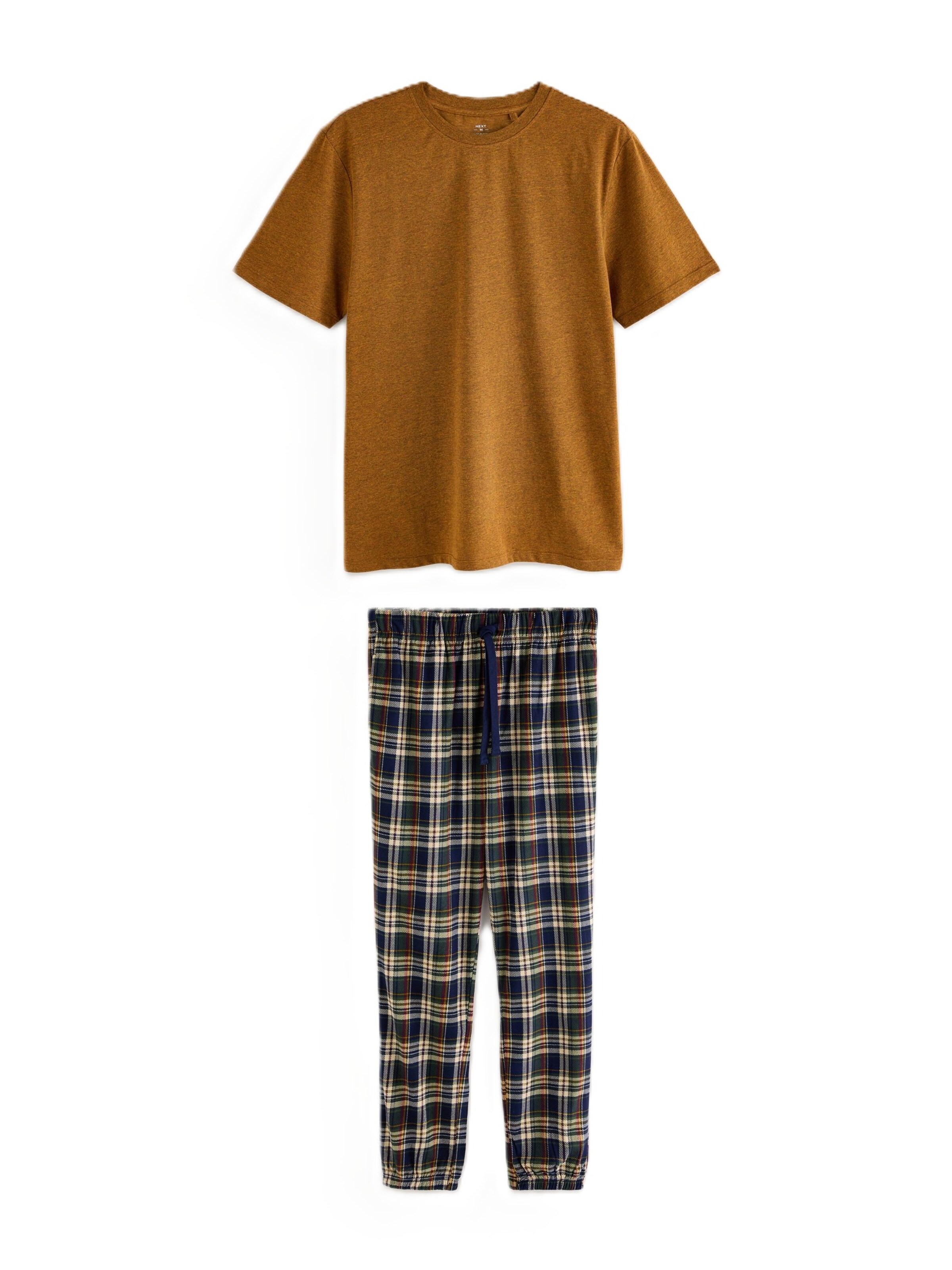 Next Pyjamas lång i brun: framsida