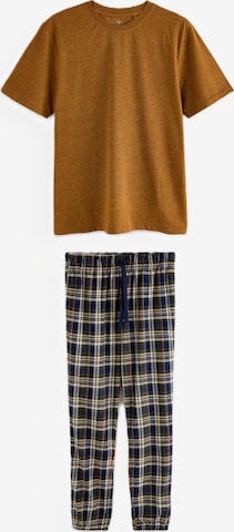 Next Pyjamas lång i brun: framsida
