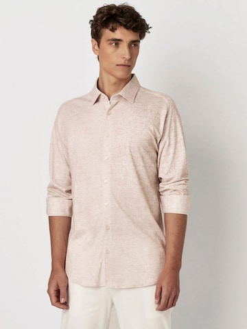 DESOTO Slim fit Overhemd in Beige